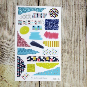 Journaling kit, Torn Paper stickers, Journal sticker kit, Bullet Journal Stickers, Bujo, JS0008- Summer Fun, Summer, Summer stickers