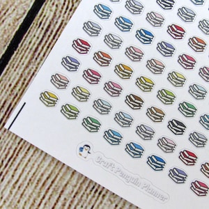 TINY Books stickers, tiny book stack, reading stickers, mini book sticker, Functional planner sticker