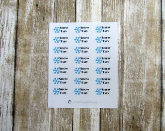 Snow day stickers, School year stickers, School planner stickers, Back to school stickers, school days stickers, school stickers