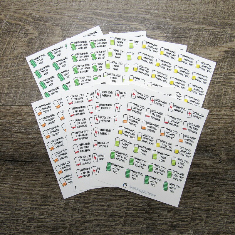 Sticker Graph Battery Battery Levels Stickers - Etsy
