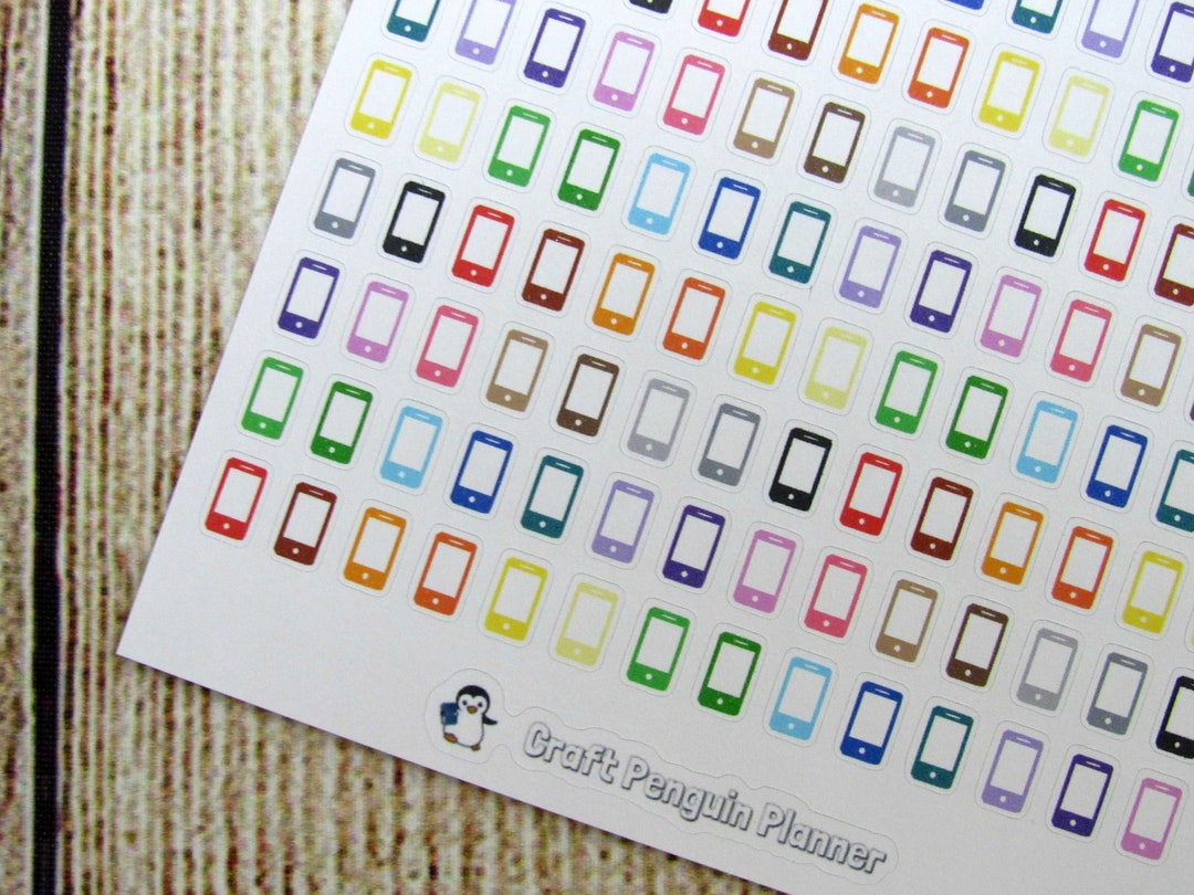Cell Phone Target Sticker TINY Cell Phone Sticker, Cell Phone Sticker, Phone Sticker, Phone Call ...