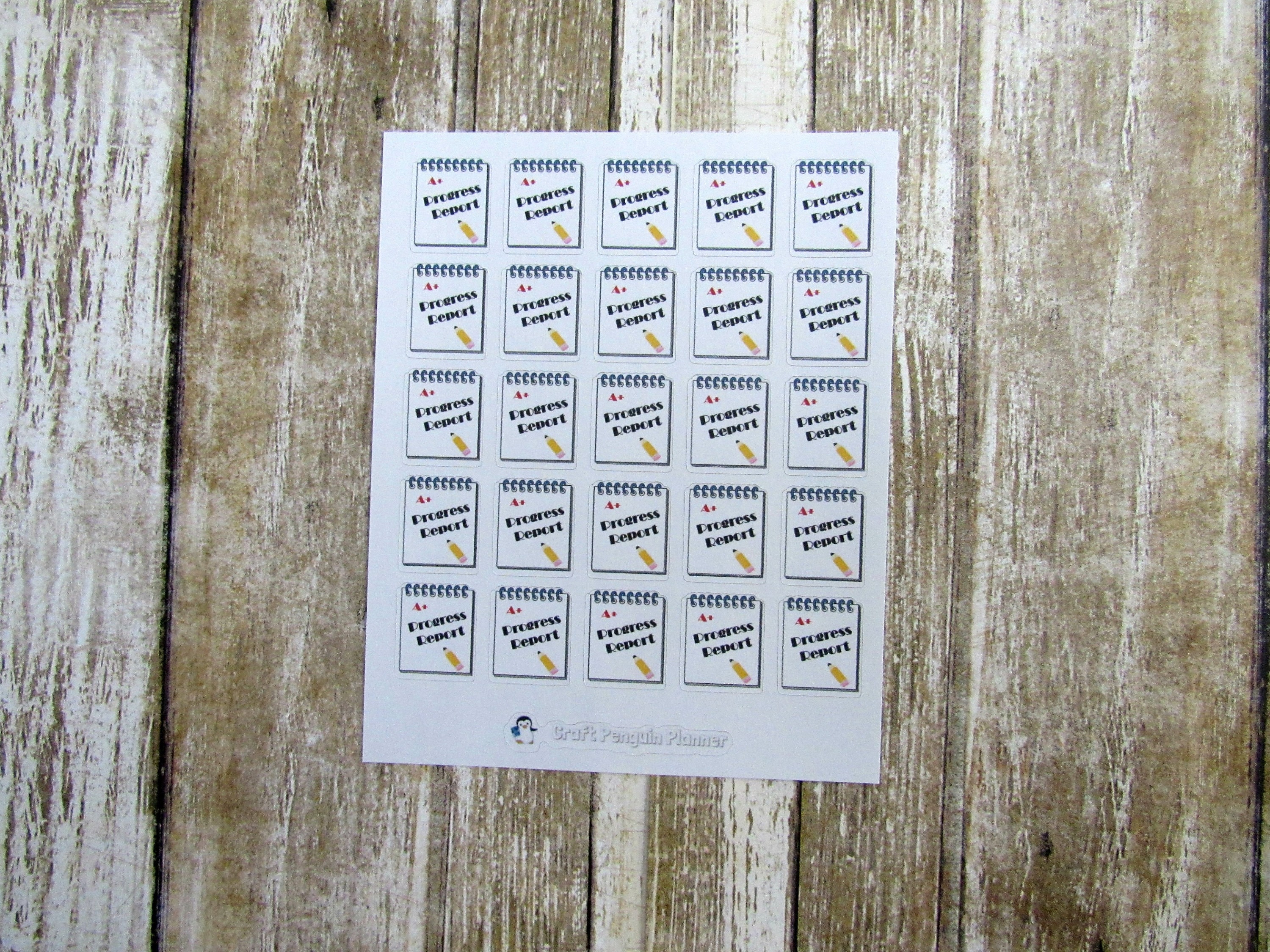 Progress Report Stickers, School Year Stickers, School Planner Stickers ...