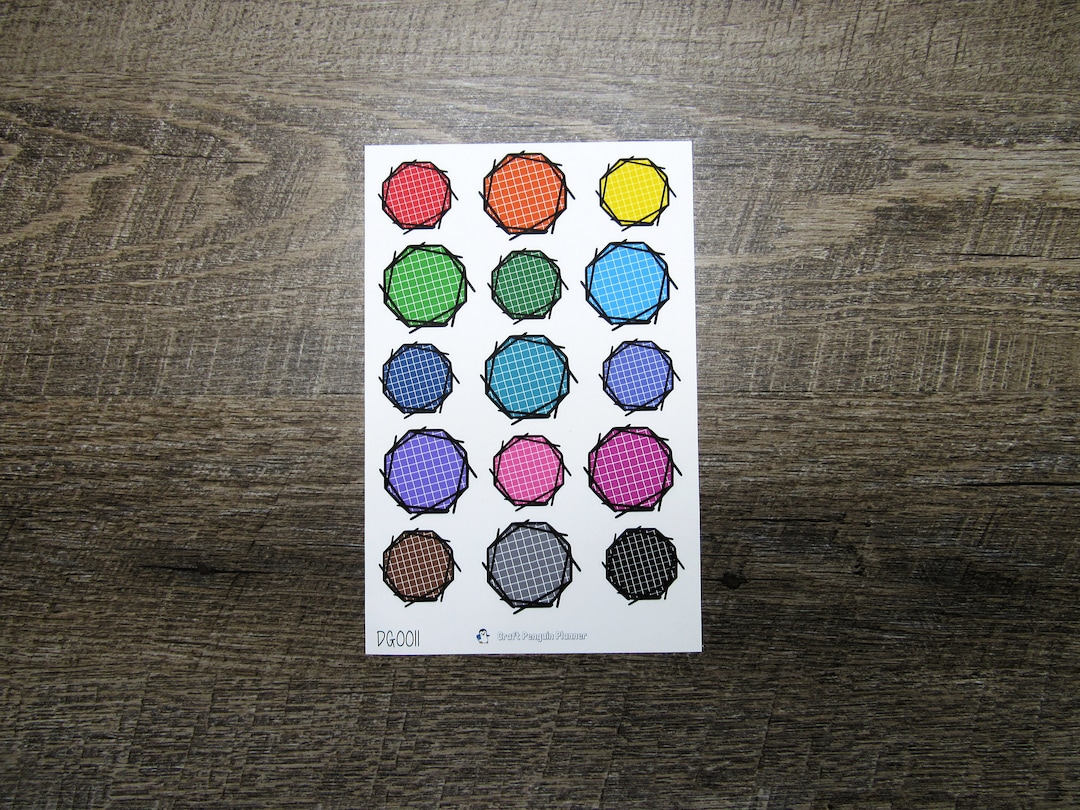 Doodle Grid Octagons- DGO011, Doodle Octagon, Octagon Box Stickers ...