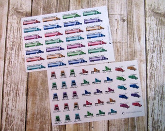 Trucker Planner Stickers, Trucker Wife Planner Stickers, Trucker tracker sticker, home time tracker sticker