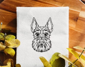 Embroidery file - Schnauzer *3 SIZES* - Custom designs available