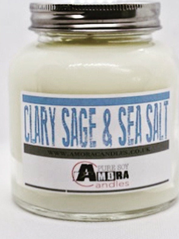 Clary Sage and Sea Salt Candle Etsy