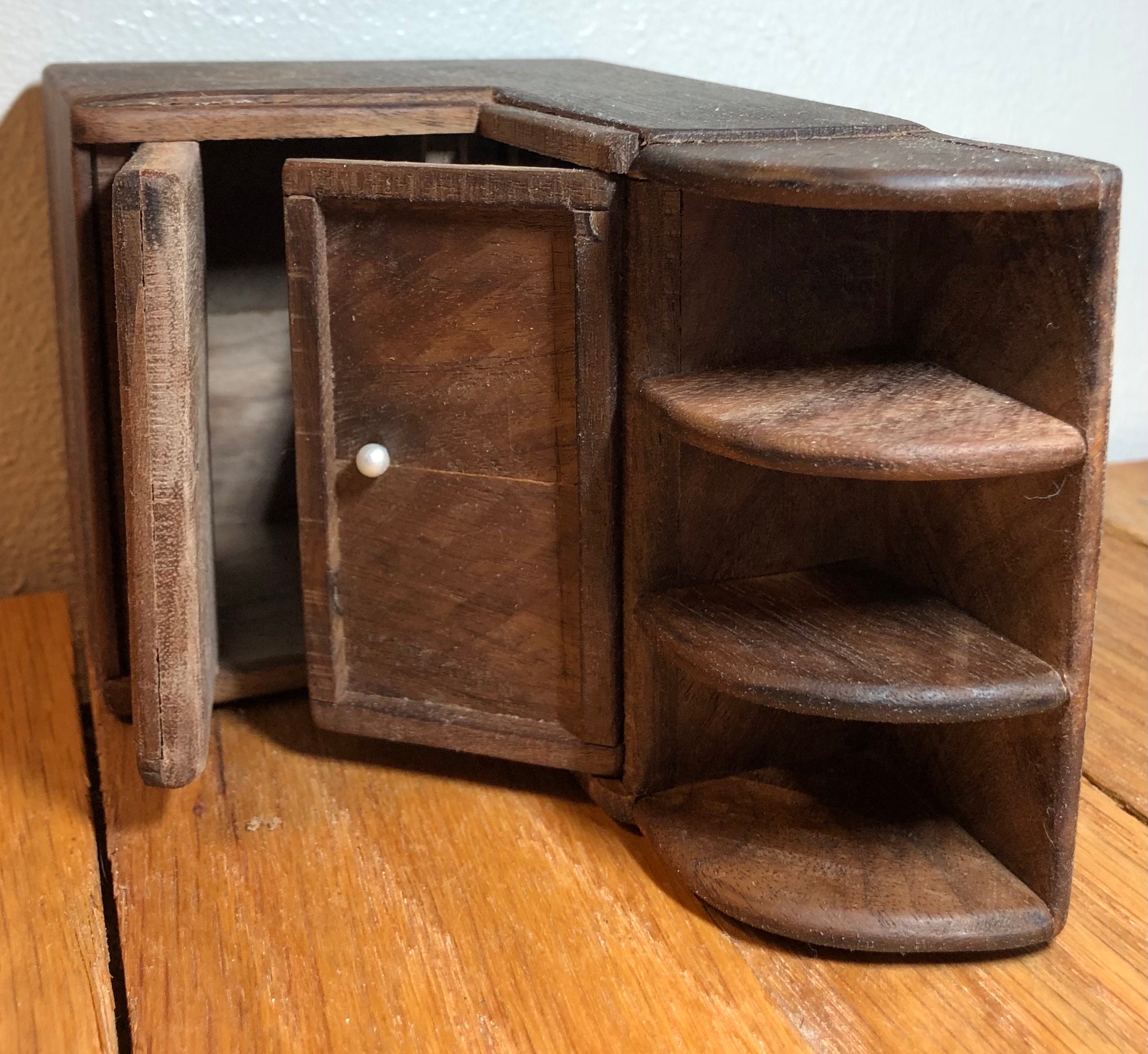 Küchenecke Schrank mit Regalen Puppenhaus Bauernhaus Küche | Etsy