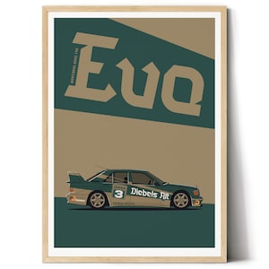 Mercedes-Benz 190 EVO 2 Digitales Download Poster