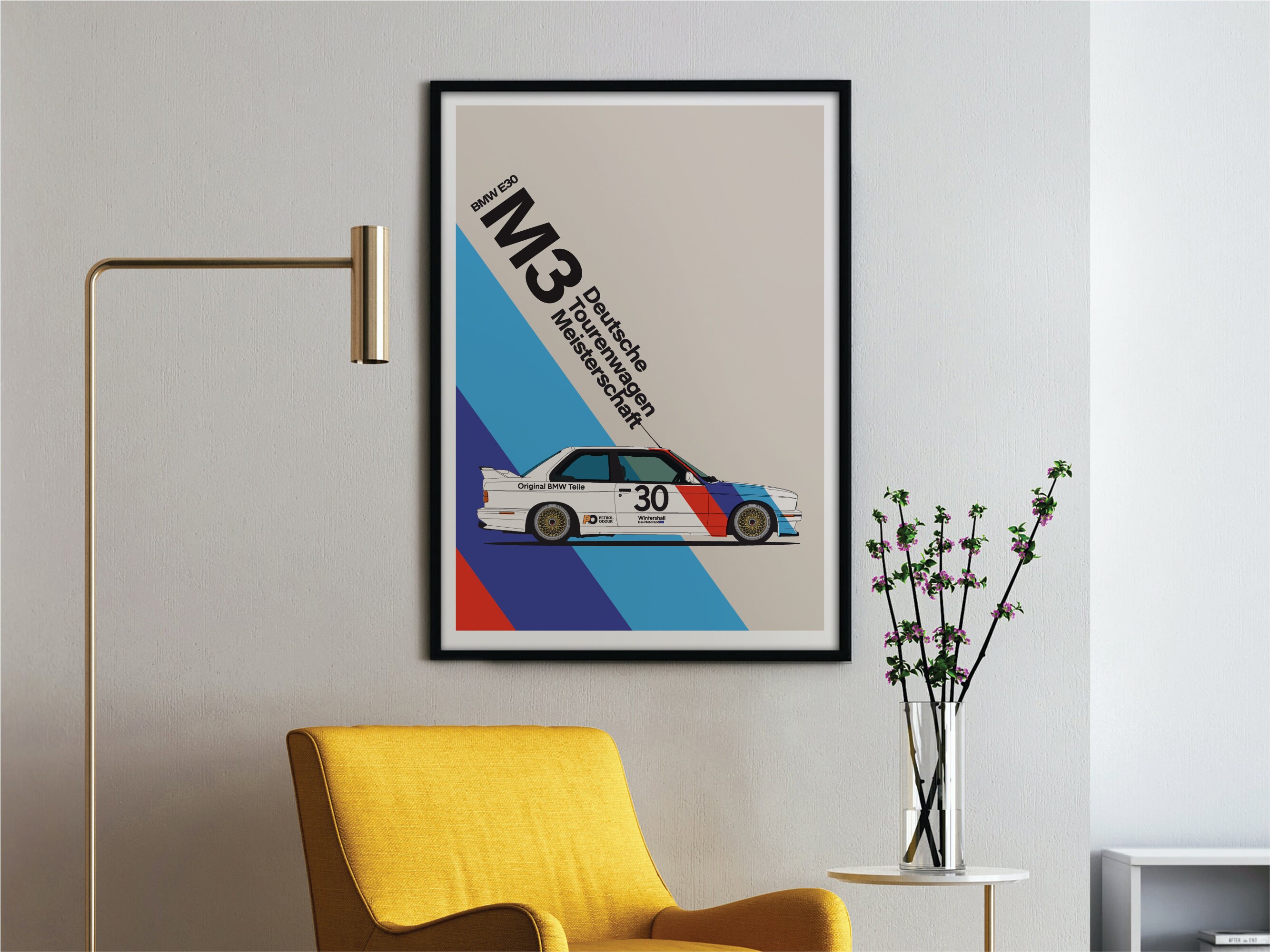 BMW E30 M3 DTM Edition Digital Download Poster 