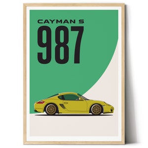 Porsche Cayman S (987) Digital download poster
