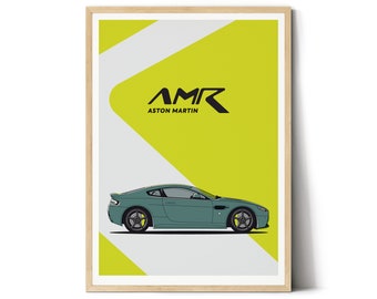 Aston Martis V12 Vantage AMR Digital download poster