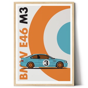 BMW e46 M3 Digital download poster