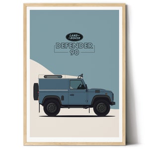 Land Rover DEFENDER 90 no windows Digital download poster