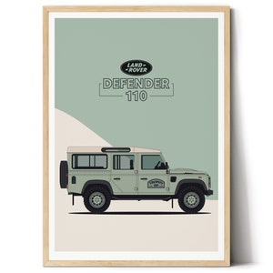 Land Rover DEFENDER 110 Green Digital download poster