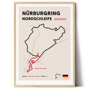 Nürburgring Nordschleife Art print/poster