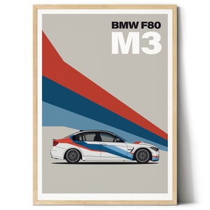 BMW f80 M3 Digitales Download Poster