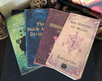 Magical Notebook set, Fantasy Diary Journals