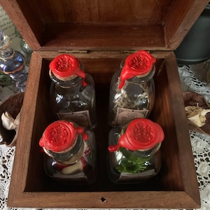 Apothecary Potion ingredient antique box set