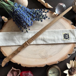 Limba Wand, Wooden Wand, Magic Wand, Witch Wand, Wizard Wand, Wiccan Wand, Wood Wand, Gift for the magical person