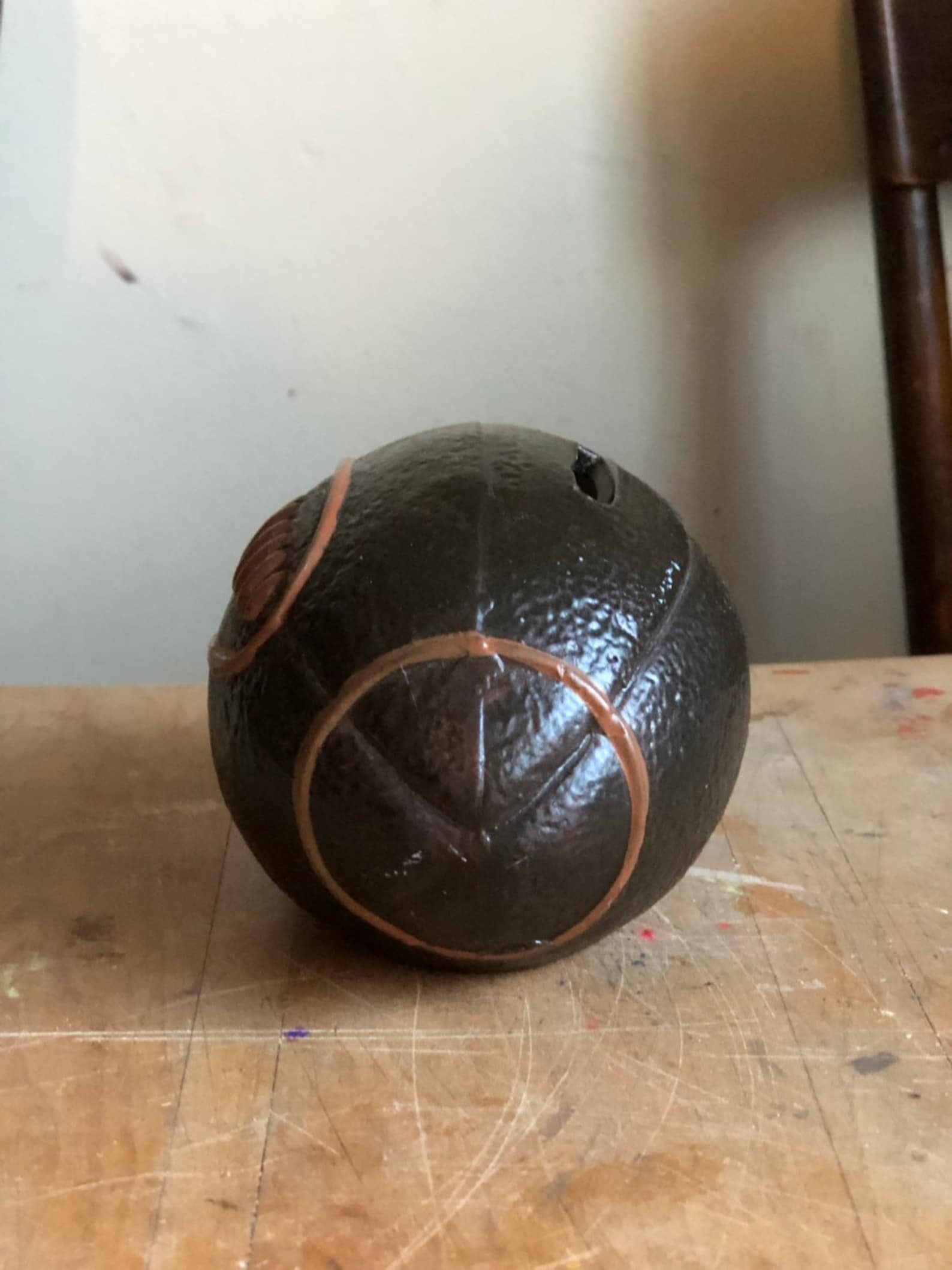 Vintage Ceramic Football Bank. Boy Room, Nursery, Football Player, Baby ...
