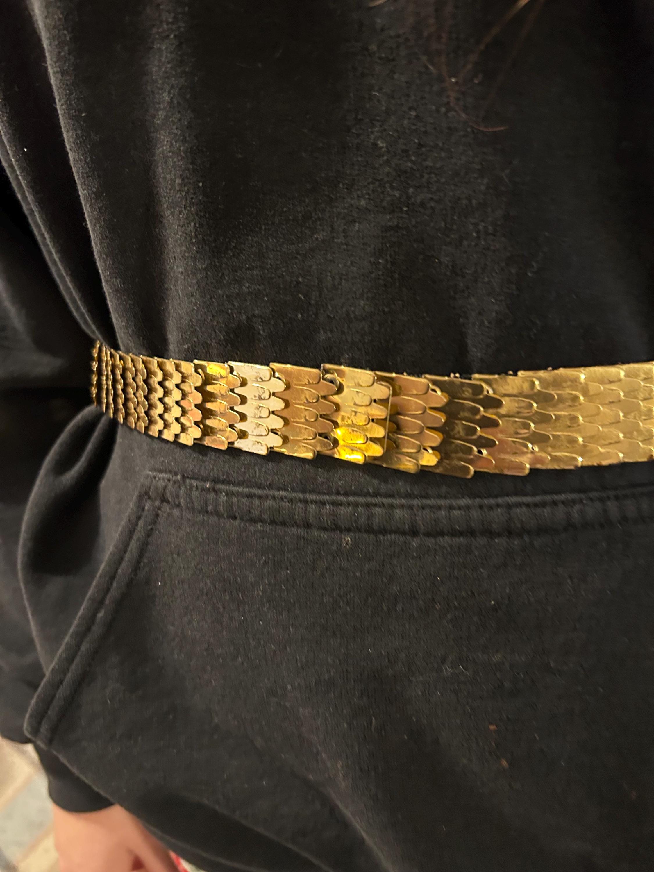 Vintage Gold Fish Scale Belts - Etsy display picture 1