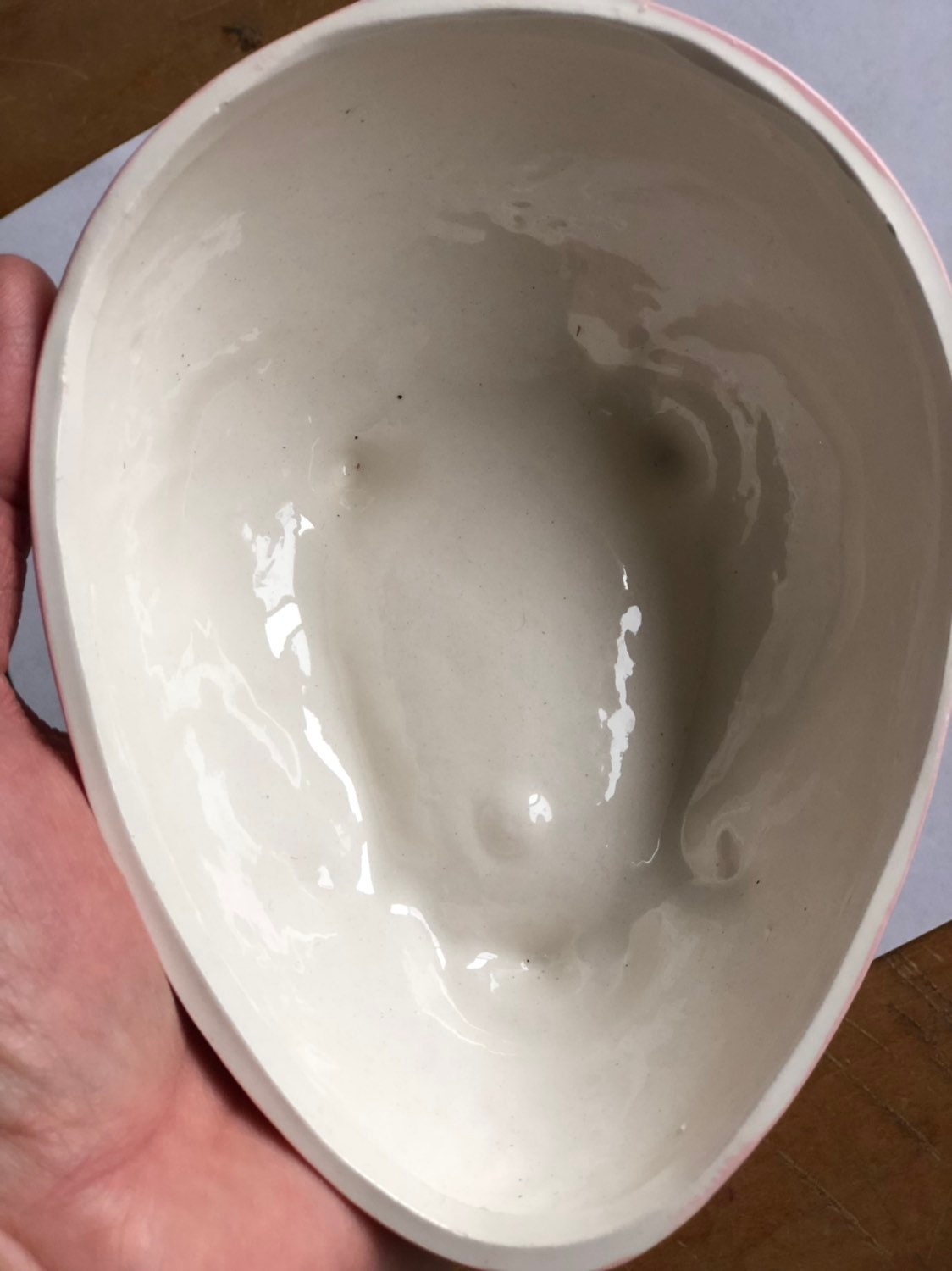 Vintage Mccoy Pink Ceramic Easter Egg/ Candy Dish / Etsy