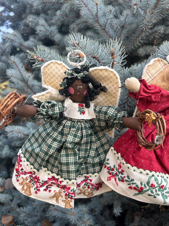 Vintage Set of 3 Daisy Kingdom Garland Dolls -country/farmhouse