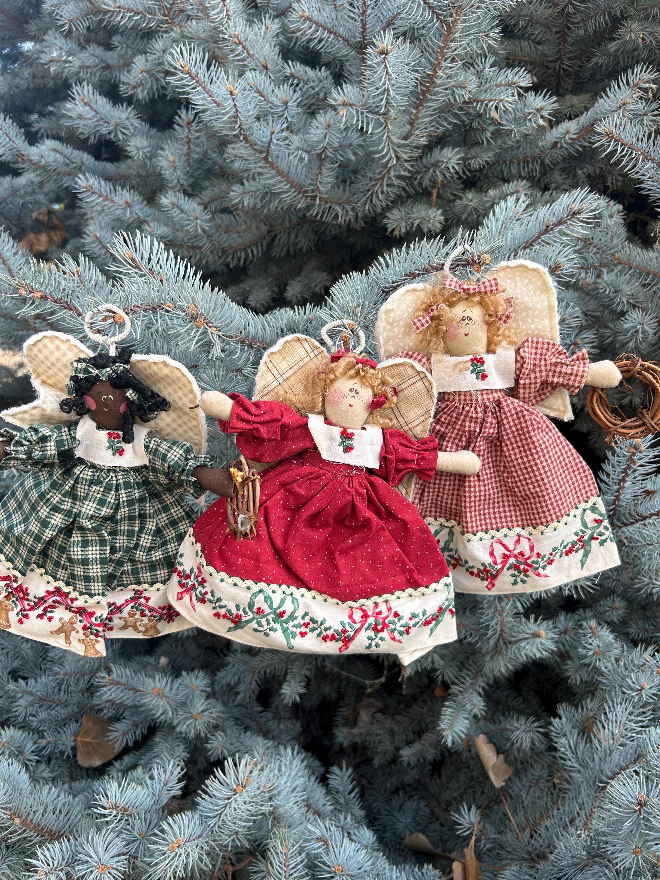 Vintage Set of 3 Daisy Kingdom Garland Dolls -country/farmhouse