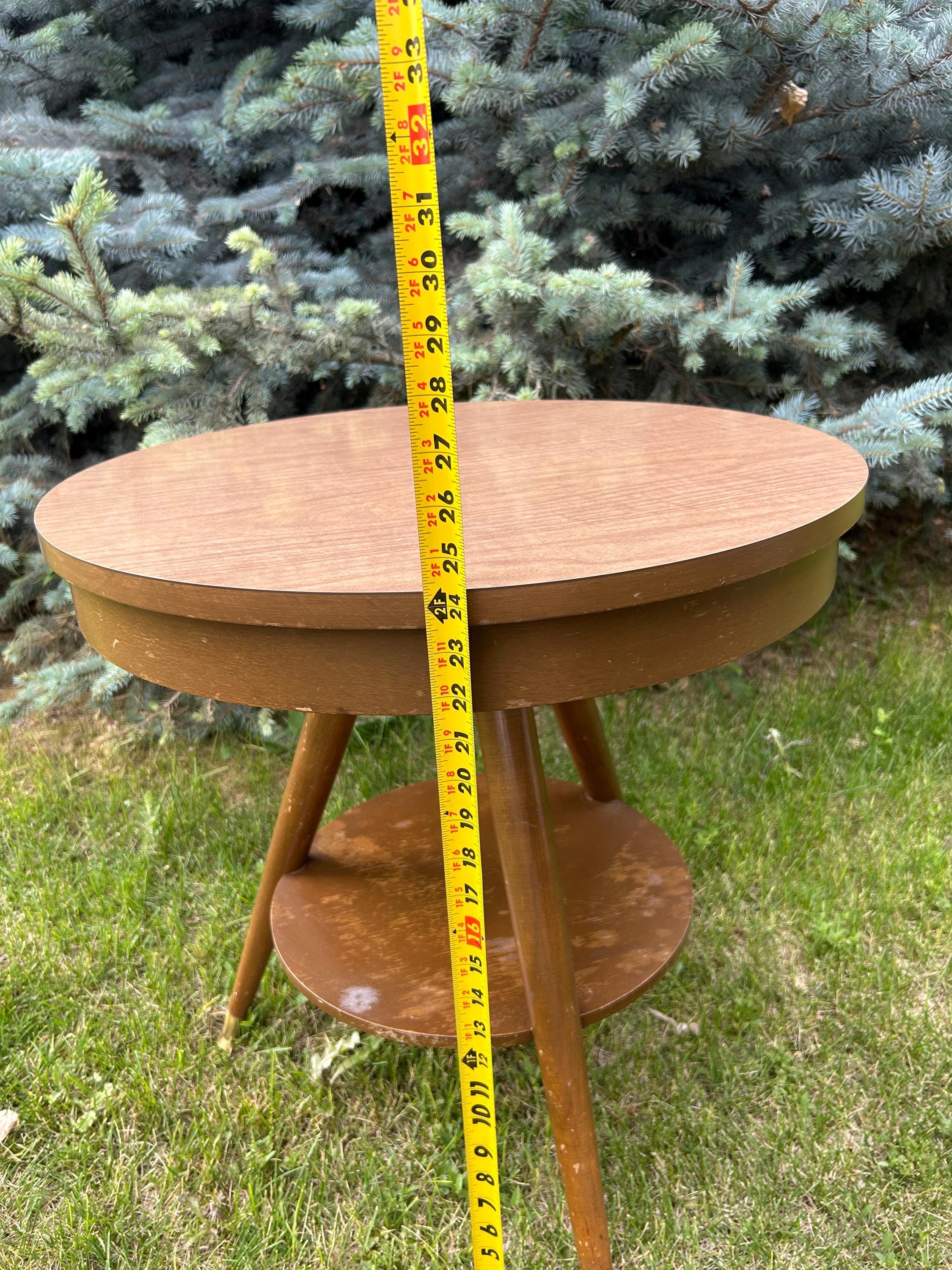 Vintage Mersman 8105, Mid Century, Entrance Table, Drum Table