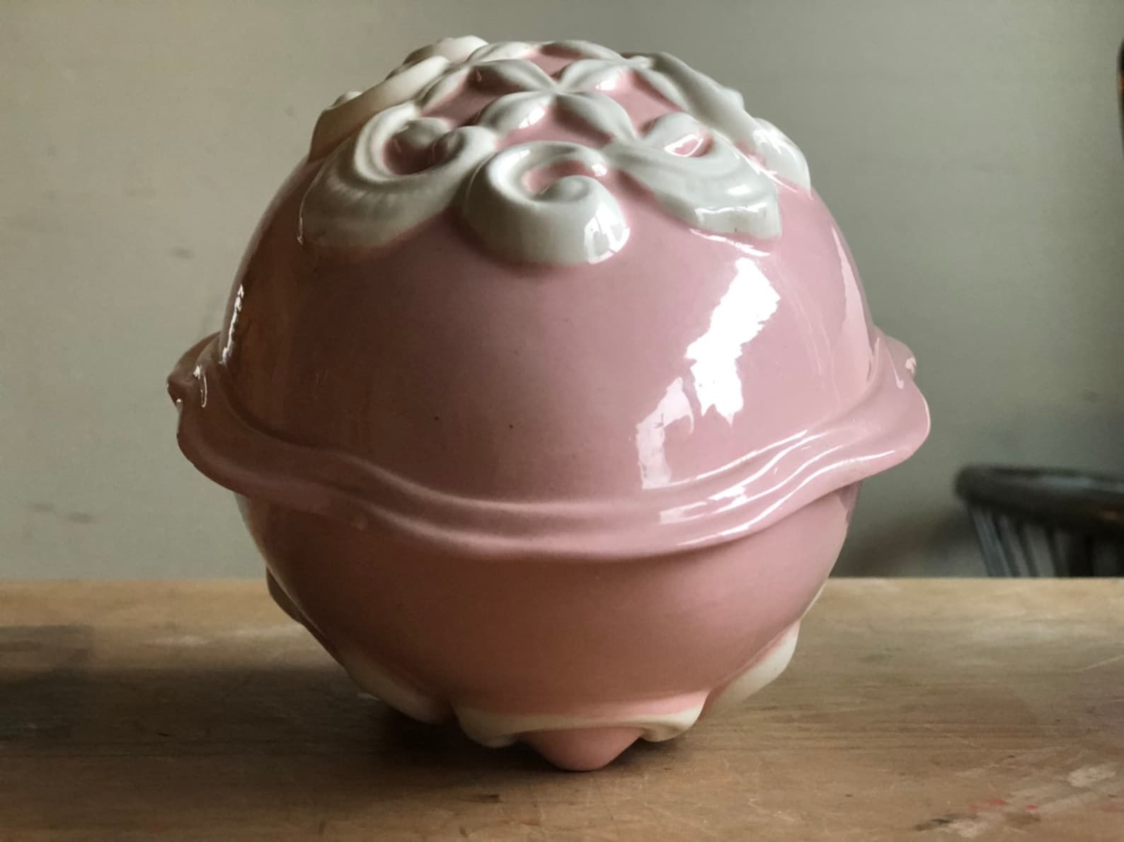 Vintage Mccoy Pink Ceramic Easter Egg/ Candy Dish / Etsy
