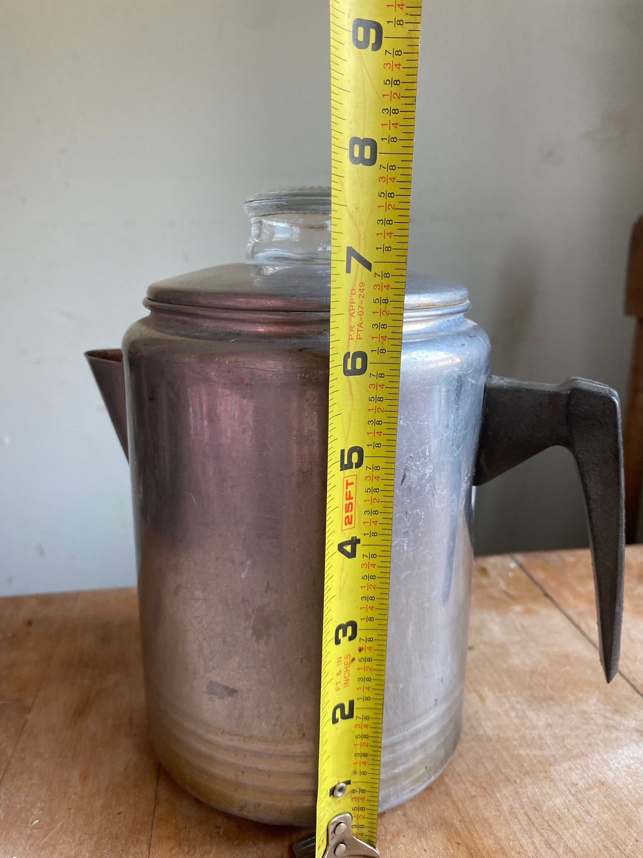 Vintage 8 Cup Aluminum Coffee Maker. Vintage Coffee Percolator Etsy