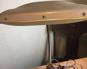 Midcentury desk lamp-Cannon/ vintage lighting/ desk lamp