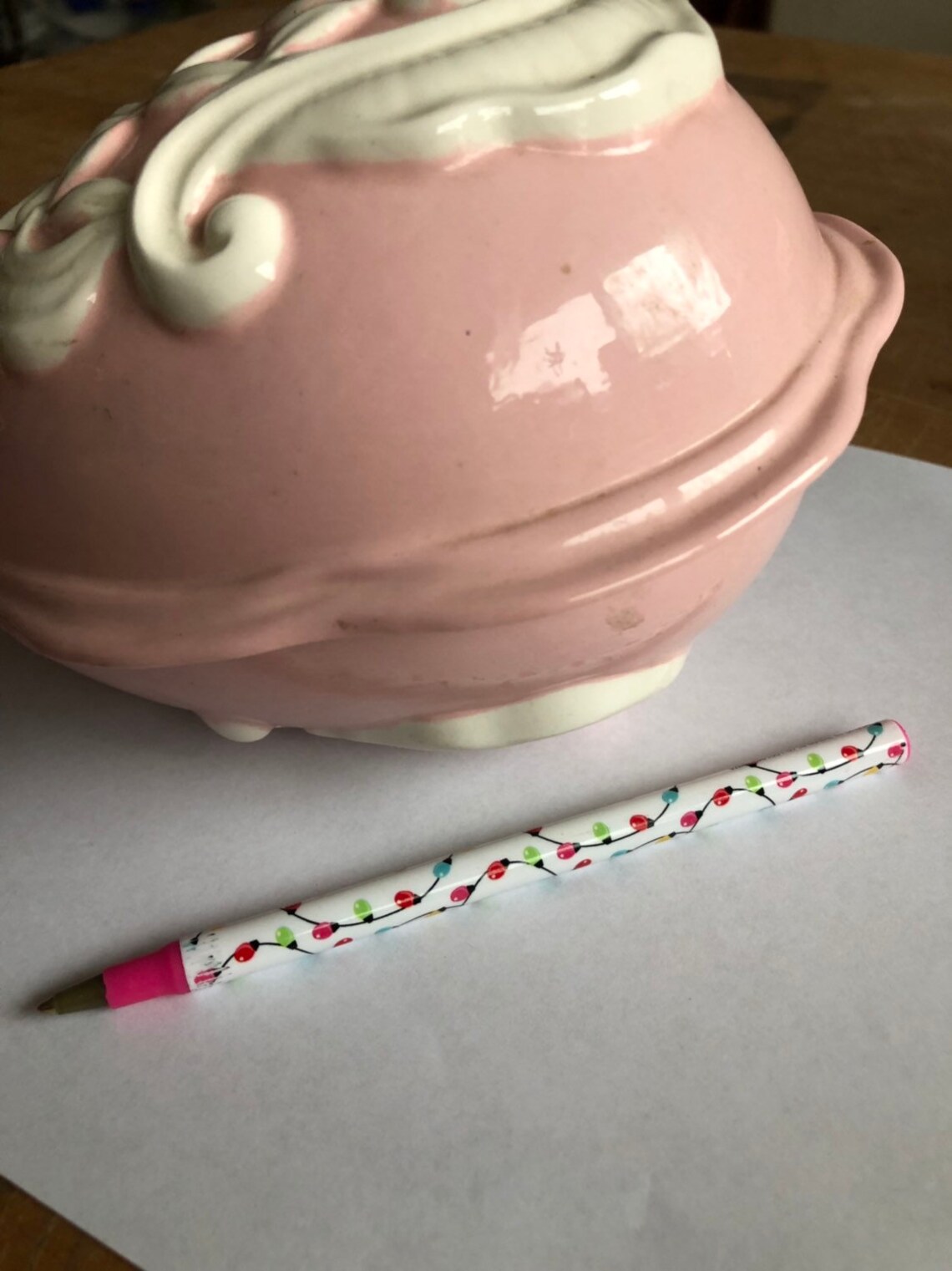 Vintage Mccoy Pink Ceramic Easter Egg/ Candy Dish / Etsy