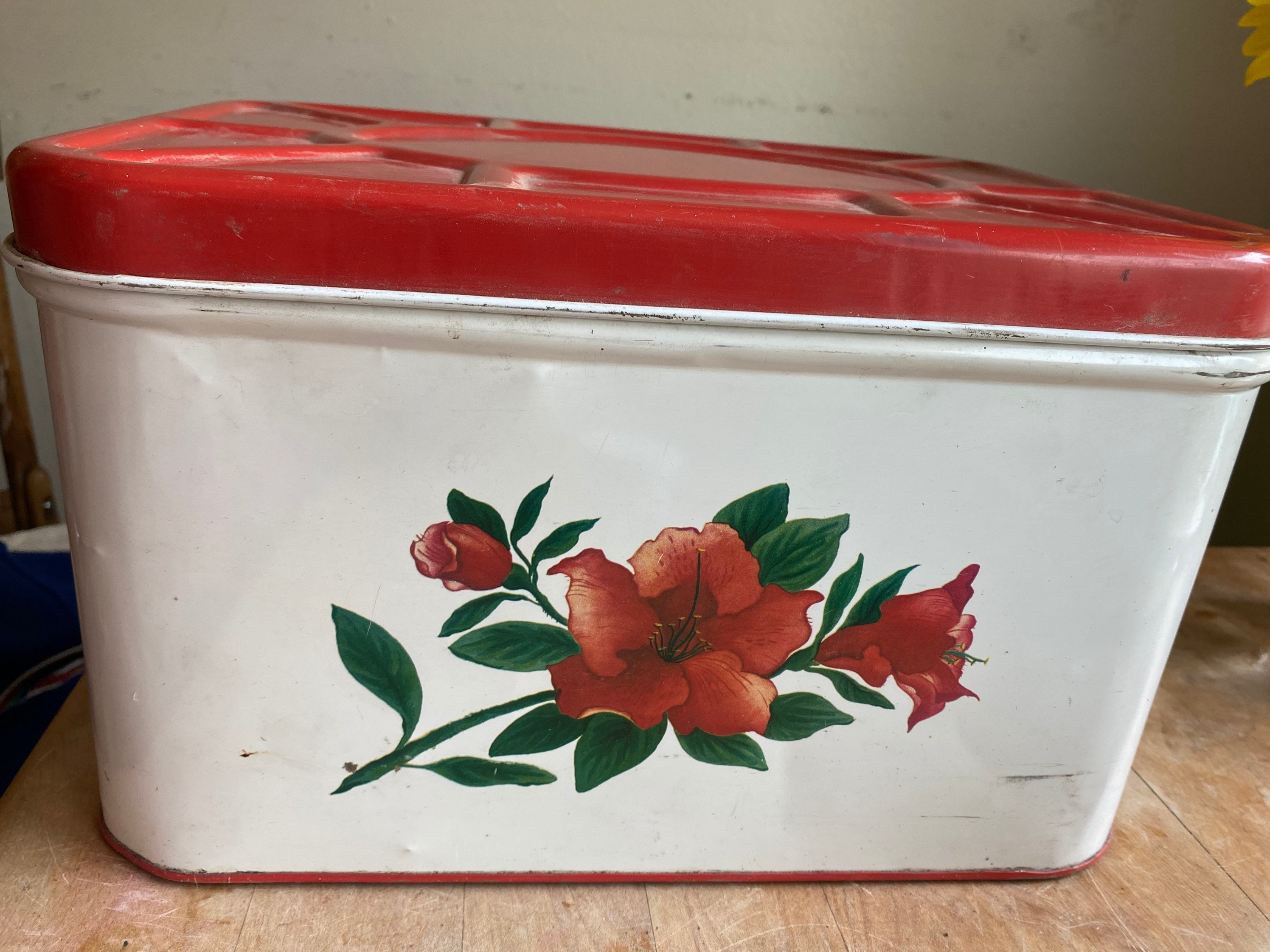 Metal White Breadbox - Etsy