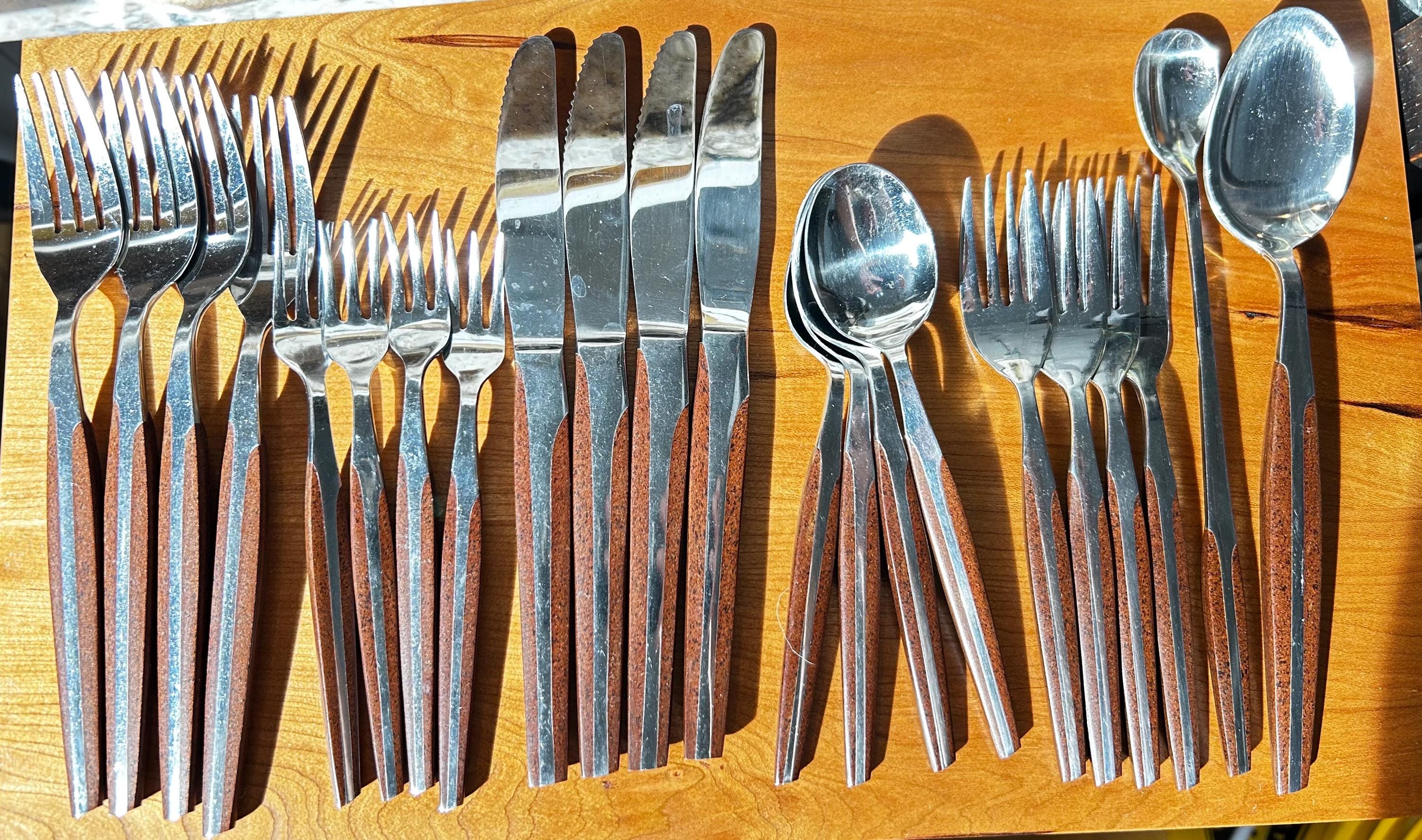5698#1222　DELUXE/ヴィンテージインドネシア銀製800スプーン5本 Japanese Sterling Flatware - Etsy
