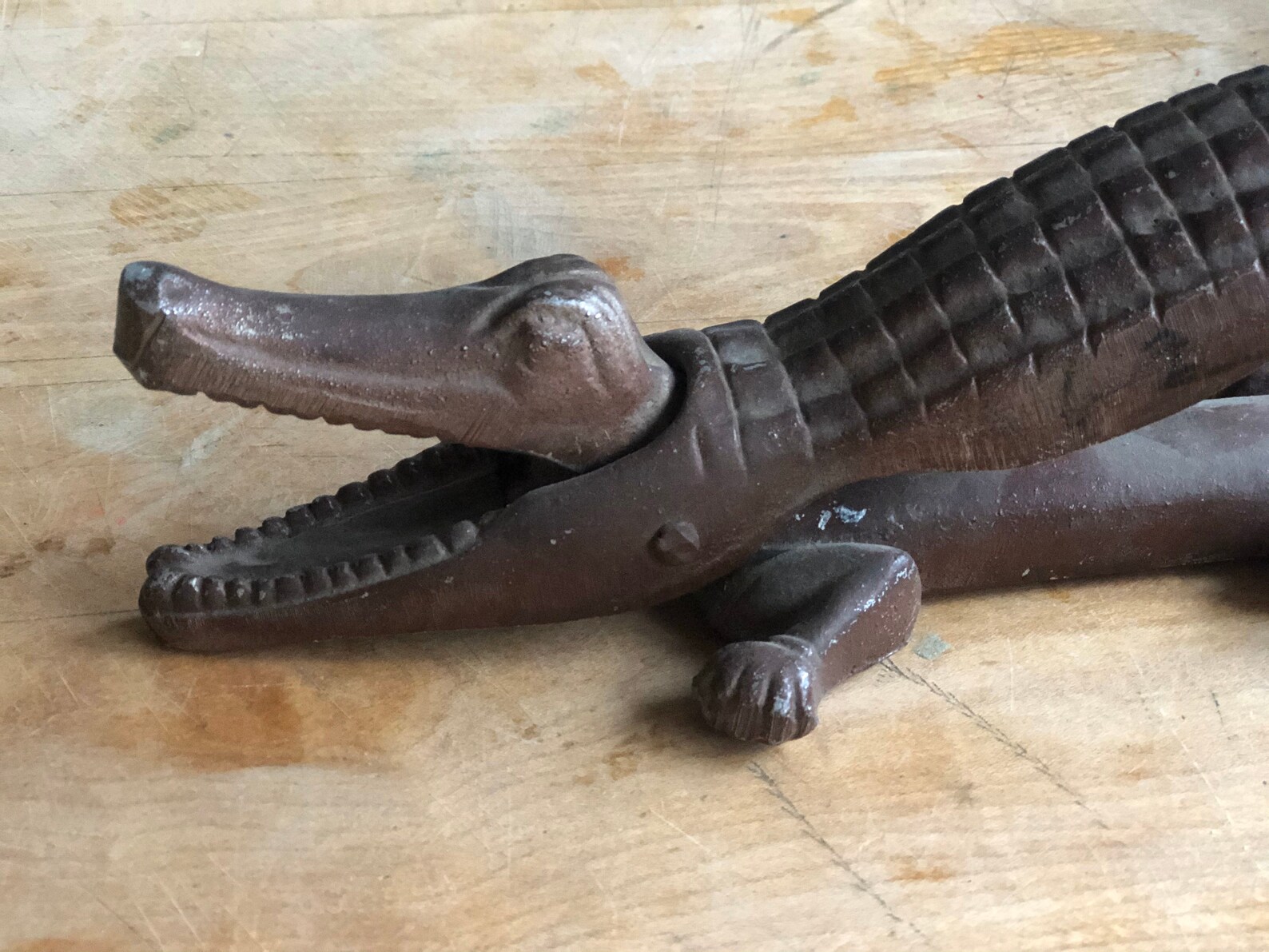 Vintage Alligator / Crocodile Metal Nutcracker. Super Cute Etsy UK