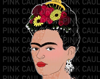 Original Frida Khalo Print ~ 24 X 20 PNG / SVG ~