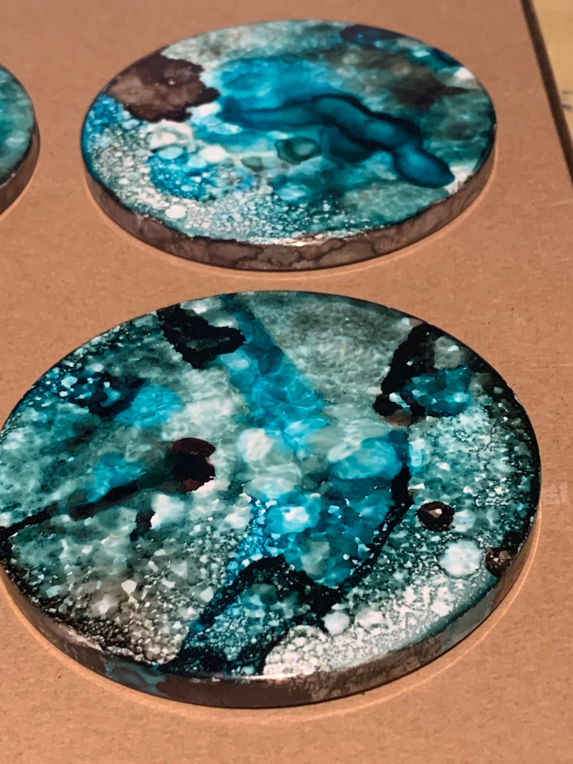 Ceramic coasters Hand paintedCricut Etsy