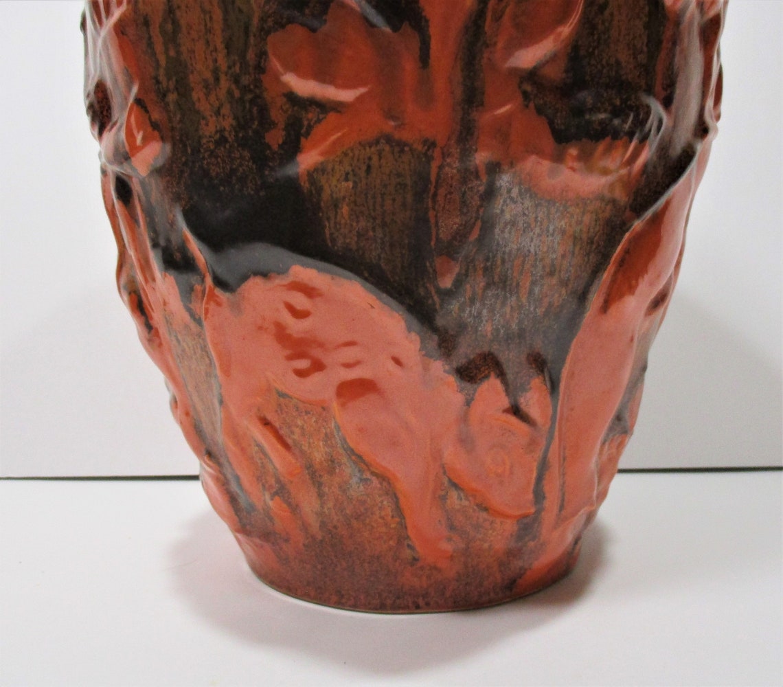 Stunning Art Deco Villeroy and Boch Vase Over 12 Tall Etsy