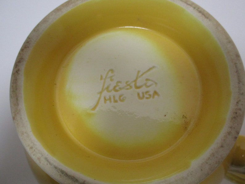 Vintage Fiesta Large Yellow Teapot Discontinued in 1946