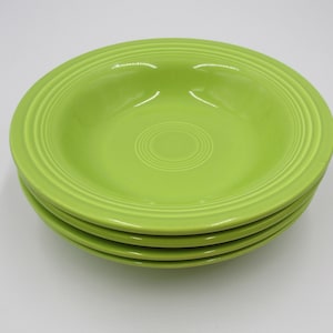 Fiesta Original Vintage 1950s Deep Plate, Chartreuse