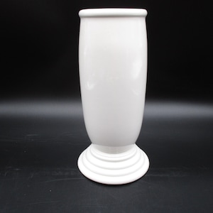 Fiestaware White Millenium III Vase, 9 3/4&quot; Tall