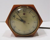 Telechron Caramel Bakelite Octagonal Electric Clock, Model 3 F 53