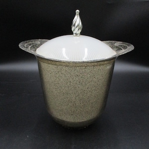 Mid Century Modern Gold Glitter Plastic Ice Bucket