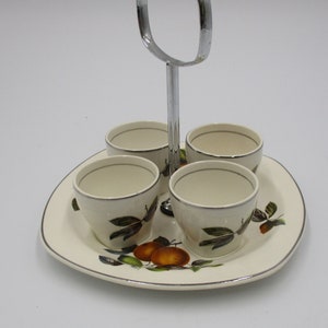 Staffordshire Midwinter Stylecraft Egg Cup Set, Designed by John Russell, Mid Century