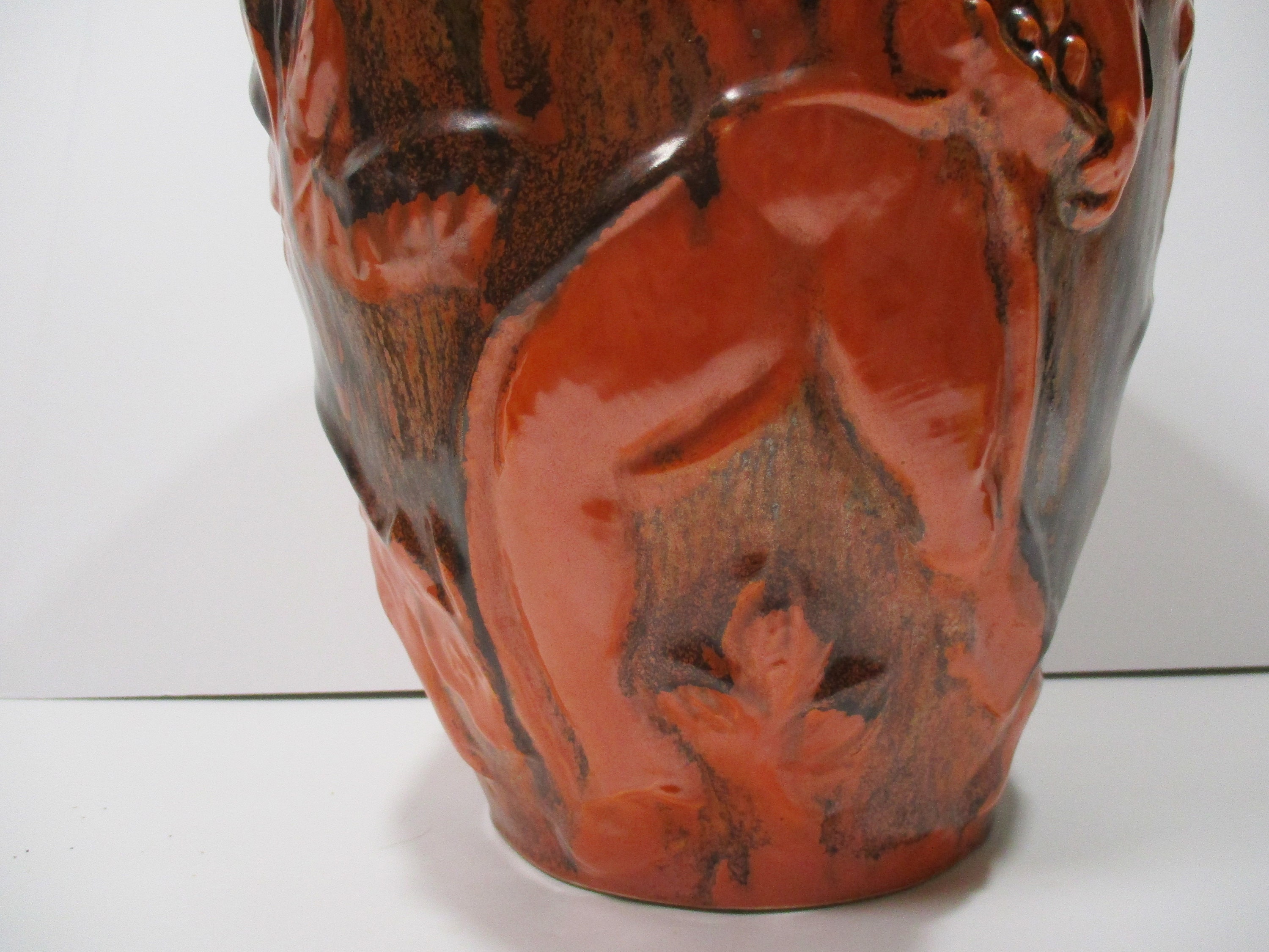 Stunning Art Deco Villeroy and Boch Vase Over 12 Tall Etsy