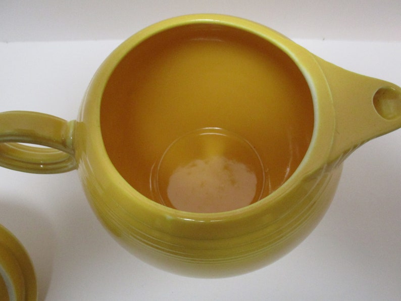 Vintage Fiesta Large Yellow Teapot Discontinued in 1946