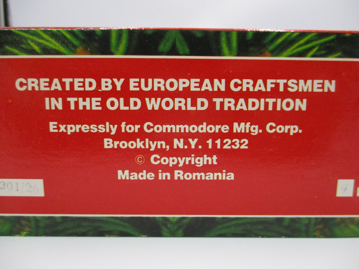 Vintage Set of Romanian Glass Christmas Ornaments made for Etsy