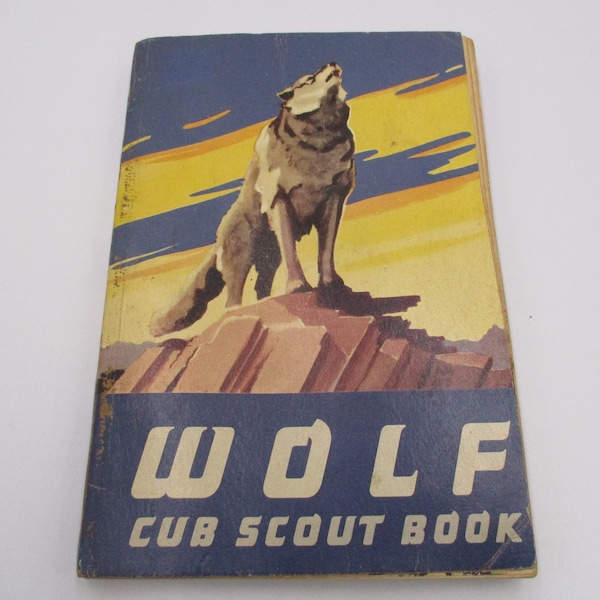 Wolf:  Cub Scout Book, 1954, Soft Cover
