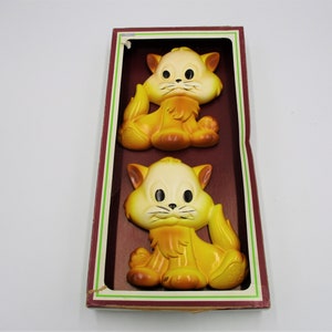 Vintage Miller Studios Plaster Kittens, NOS, 1981